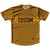 Pinstripes Custom Finish Line Running Shirt Track Cross Made In USA - Orange Burnt and Black