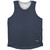 Pinstripes Athletic Tank Top - Blue Navy And Grey Medium