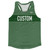 Pinstripes Custom Finish Line Running Track Tops Made In USA - Green Hunter and White Pinstripes Custom Finish Line Running Track Tops Made In USA - Green Hunter and White