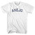 Anejo Womens Cotton Junior Cut T-Shirt - White