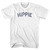 Hippie Womens Cotton Junior Cut T-Shirt - White