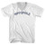 Hippophile Adult Cotton V-neck T-shirt - White