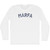 Marfa Adult Cotton Long Sleeve T-shirt - White