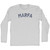Marfa Adult Cotton Long Sleeve T-shirt - Grey Heather