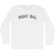 Pony Gal Adult Cotton Long Sleeve T-shirt - White