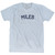 MILES Adult Tri-Blend T-shirt - Athletic White