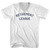 Retirement League Adult Cotton V-neck T-shirt - White