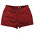 Vapor Design Shorty Short Gym Shorts 2.5" Inseam Made In USA - Red and Maroon