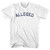Alleged Womens Cotton Junior Cut T-Shirt - White