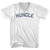 HUNCLE Adult Cotton V-neck T-shirt - White