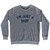 I'm Just A Baby Adult Tri-Blend Sweatshirt - Athletic Grey