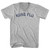 KUNG FLU Adult Cotton V-neck T-shirt - Grey Heather