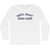 Sorta Smart Kinda Dumb Adult Cotton Long Sleeve T-shirt - White
