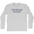 Courtesy Flush! Rage Font Adult Cotton Long Sleeve T-shirt - Grey Heather