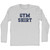 Gym Shirt Adult Cotton Long Sleeve T-shirt - Grey Heather