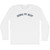 Doing My Best Adult Cotton Long Sleeve T-shirt - White