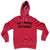 Am I Being Detained Cotton-Poly Blend Hoodie - Red