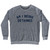 Am I Being Detained Adult Tri-Blend Sweatshirt - Athletic Grey