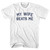 My Wife Beats Me Youth Cotton T-shirt - White