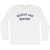Search And Destroy Adult Cotton Long Sleeve T-shirt - White