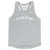 Custom Arched With White Text Running Racerback Singlet - Grey Medium