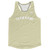 Custom Arched With White Text Running Racerback Singlet - Vegas Gold