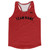 Custom Arched With Black Text Running Racerback Singlet - Red Dark