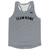 Custom Arched With Black Text Running Racerback Singlet - Grey Dark
