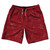 Splatter 10" Swim Shorts Made in USA - Red Cardinal and White