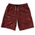 Splatter 10" Swim Shorts Made in USA - Red Maroon and White