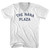 The Nana Plaza Adult Cotton V-neck T-shirt - White