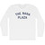 The Nana Plaza Adult Cotton Long Sleeve T-shirt - White