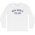 New World Italian Adult Cotton Long Sleeve T-shirt - White