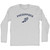Pheidippides Running Track Winged Foot Adult Cotton Long Sleeve T-shirt - Grey Heather