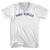Paso Robles Adult Cotton V-neck T-shirt - White
