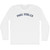 Paso Robles Adult Cotton Long Sleeve T-shirt - White