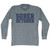Sober October Adult Tri-Blend Long Sleeve T-shirt - Athletic Grey