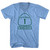 California 1 Pacific Coast Highway Adult Tri-Blend V-neck T-shirt - Athletic Blue