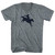 Rodeo Tri-Blend V-neck Womens Junior Cut T-shirt - Athletic Grey