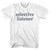 Selective Listener Rage Font Youth Cotton T-shirt - White