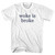 Woke Is Broke Rage Font Adult Cotton T-shirt - White