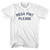 Mega Pint Please Adult Cotton T-shirt - White