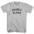 Double Alpha Adult Cotton T-shirt - Cool Grey