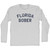 Florida Sober Adult Cotton Long Sleeve T-shirt - Grey Heather