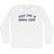 Your Time Is Gonna Come Adult Cotton Long Sleeve T-shirt - White