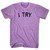 I Try Adult Tri-Blend T-shirt Athletic Purple