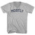 Mostly Adult Cotton V-neck T-shirt Grey Heather