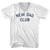 New Dad Club Adult Cotton V-neck T-shirt - White