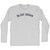 Slow Down Adult Cotton Long Sleeve T-shirt - Grey Heather