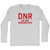 DNR Do Not Resuscitate Adult Cotton Long Sleeve T-shirt - Grey Heather